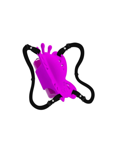 LyBaile Pretty Love Clitoral Massager Butterfly - Клиторальный стимулятор-бабочка, 8.6х6.7 см (фиолетовый)